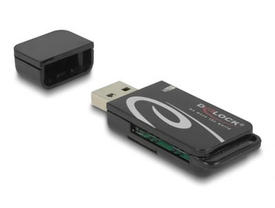Delock Mini USB 2.0 Card Reader with SD and Micro SD Slot