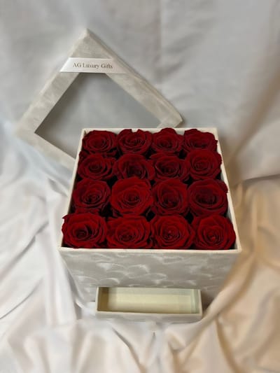 AG Luxurygifts Long life flower box - rozen box - bloemen - long life - forever rose - Valentijnsdag - Moederdag - cadeau box
