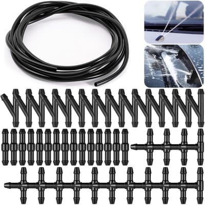 Waterslang Reparatie Kit, Automotive Slang, met 45-delige Slangsluiting voor Universele Afvegen Waterslang Spray