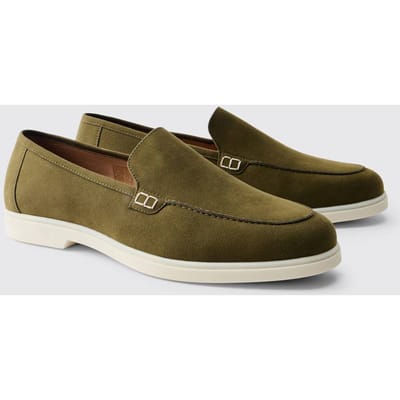 Instapper Van Imitatiesuède | Olive | Size 42