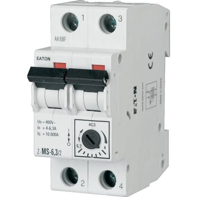 Eaton motorbeveiligingsschakelaars 6,3-10A 2P Z-MS-10/2 - 248398 - E3SVD