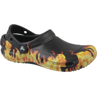 Crocs Bistro Graphic Clog  204044-001, Unisex, Zwart, Slippers maat: 38/39 EU