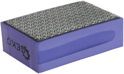 GEKO Diamant schuurblok - Fijnkorrel P400 - Duurzaam en slijtvast - 94 x 64 x 31 mm