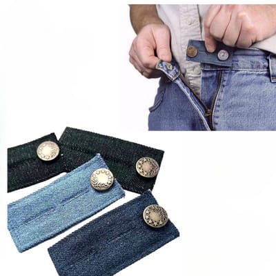 4 Stuks Spijkerbroek verlengknoop – Broekverbreder – Verstelbaar - Naai accessoires – Knoopverlenger - Jeans knopen - Voor heren- en damesjeans - LOUZIR