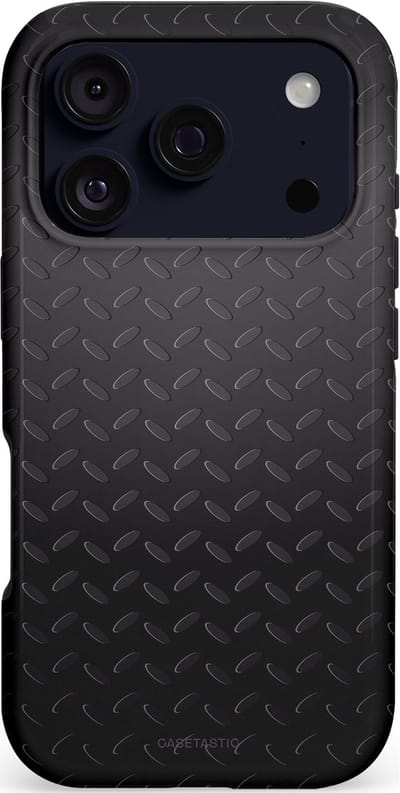 Casetastic hoesje geschikt voor Apple iPhone 17 Pro - MagSafe - Dubbellaagse bescherming - Geometaal - Fashion Case - Zwart