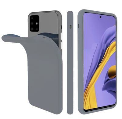 Nano Silicone backcover hoesje Geschikt Voor Samsung Galaxy A71 - Grijs