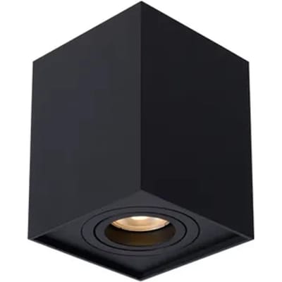 Lucide TUBE - Plafondspot (Plafondlamp) - 1xGU10 - Zwart