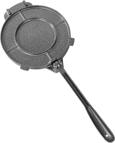 Tortilla Pers - Flatbread Maker - Zelf Flatbread Maken - Grote 8 Inch Plaat - 25 cm - Zwart