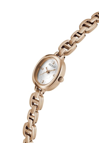 Guess Vivian Analoog Quartzhorloge Roségoudkleurig Kast Gemaakt Van 100% Roestvrij Staal En Een Armband Van 100% Roestvrij Staal 21 mm GW0982L1, GW0982L2, GW0982L3