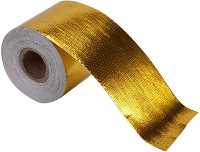 Dailygoods- Thermische Tape - Hoog Temperatuur Bescherming - Isolatietape - Isolatieband - Vochtbestendig - 9 m x 5 cm - Goudkleurig