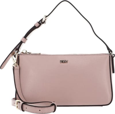 DKNY Leren Schoudertas Handtas Bryant Park Tz Demi Crossbody Bag Cameo Roze