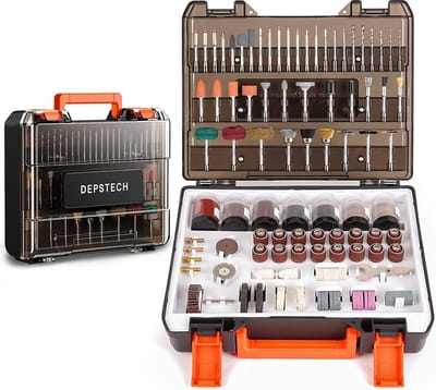 Multifunctionele accessoireset, 420-delig accessoire, multifunctioneel gereedschap, universele accessoireset voor rotatiegereedschap, gemakkelijk te snijden, slijpen, polijsten, boren en graveren met draagtas