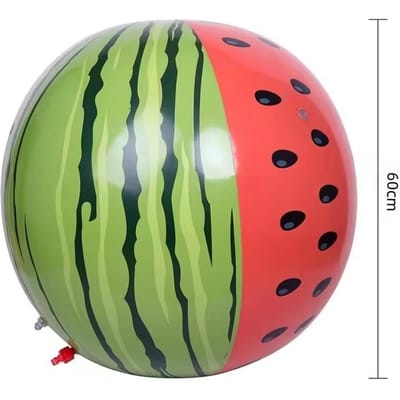 60cm PVC Gonflable Ballon Pastèque Pulvérisation d'Eau Jouets d'Extérieur Jardin Enfants Fête d'Été Plage Thème Anniversaire Décoration Fournitures red