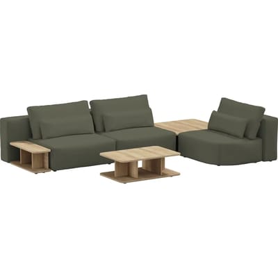 3-zitsbank met een set tafels Sit Sit Ripose