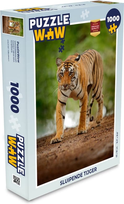 Puzzel Sluipende tijger - Legpuzzel - Puzzel 1000 stukjes volwassenen