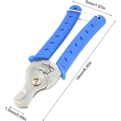 Roestvrijstalen Oormerk Verwijderings Tang Dier Verwijderaar Plastic Kniptang Applicator voor Vee blue