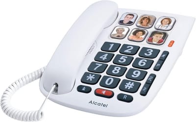 Kabelgebonden Telefoon voor Senior, Eenvoudig in Gebruik met Grote Toetsen en Fototoetsen