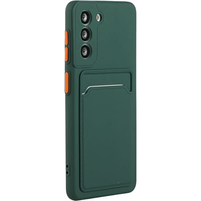 CaseBody Samsung S23 FE Telefoonhoesje met Kaarthouder Groen