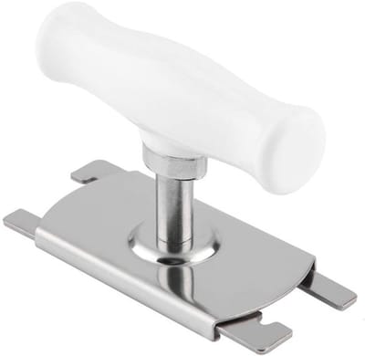 Dailygoods- Dekselopener Verstelbaar - Blikopener - Roestvrij Staal - Keuken Tool - Compact - Geschikt voor Omslagdiameter 2,4-10,2 cm