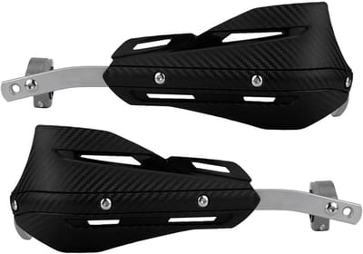 Handbeschermers Motor - Stuurbescherming Set - Veilig Rijden - Aluminium Constructie - Universeel Formaat - Zwart