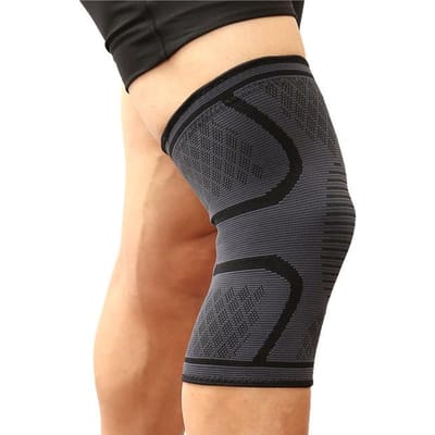 1 STKS Fitness Hardlopen Fietsen Kniesteun Bretels Elastisch Nylon Sport Compressie Kniebeschermer Mouw voor Basketbal Volleybal XXXL