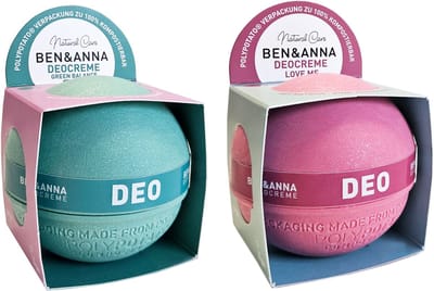Ben & Anna - Poly Potato Deocrème - 1x Love Me + 1x Green Balance - 2 Pak- 2x 40GR