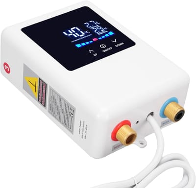 Elektrische Boiler - Directe Waterverwarmer - Direct Warm Water - Touchscreen Bediening - 28.98 x 22 x 11 cm - Wit