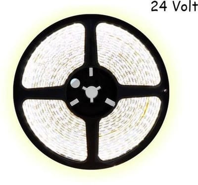 5 meter koud wit led strip - 120Leds/m - 24V - 3528