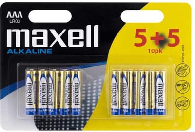 Maxell Alkaline AAA - LR03 10 pak | 790254 | 1.5V | LR03