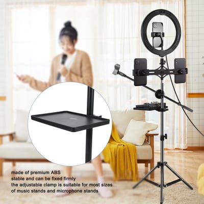 Dailygoods- Microfoonstandaard Verstelbaar - Microfoonstandaard Bureau - Microfoonstandaard Tafel - Geluidskaartlade - ABS Materiaal - 6,50 x 8,66 inch