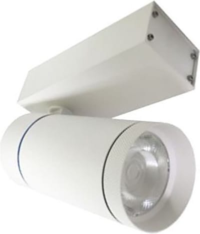 LED Railverlichting - Track Spot - Facto - 30W 1 Fase - Rond - Natuurlijk Wit 4000K - Mat Wit Aluminium