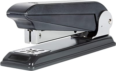 Universele Nietmachine - Kantoor Nietapparaat - Documenten Bundelen - Open en gesloten nieten - 14.7 cm - Zwart