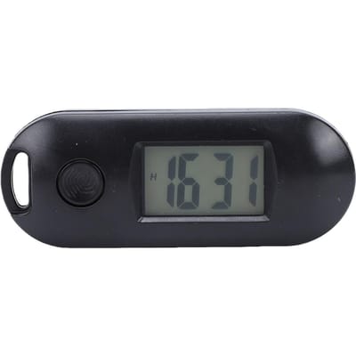 Porte-clés Montre de poche Silencieuse Numérique Électronique Lumineuse Porte-clés Sac à dos pour Maison Bureau Utilisation Extérieure noir