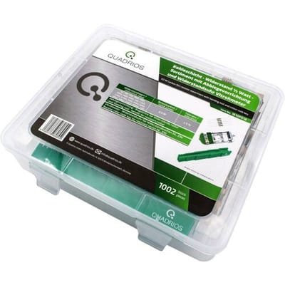 Quadrios 1810P018 Koolfilmweerstand assortiment Axiaal bedraad 0207 0.5 W 5 % 1000 onderdelen Box