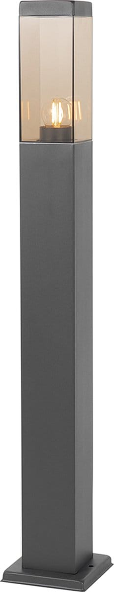 QAZQA malios - Moderne Staande Buitenlamp | Staande Lamp voor buiten - 1 lichts - H 80 cm - Brons - Buitenverlichting