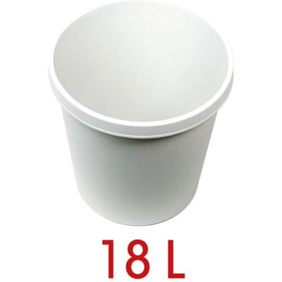 Helit the german H6105882 Prullenbak 18 l (Ø x h) 315 mm x 335 mm Polypropyleen Lichtgrijs 1 stuk(s)