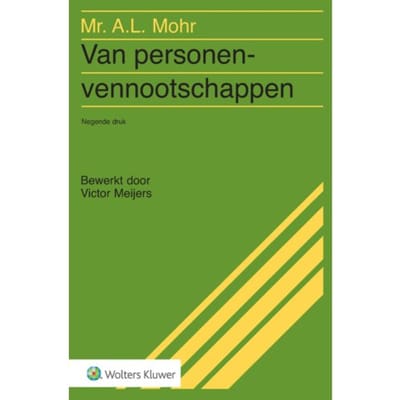Van Personenvennootschappen - A.L. Mohr