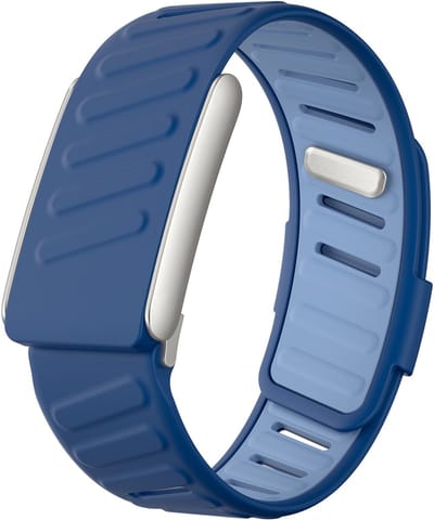 Strap-it Siliconen sport bandje met druksluiting - geschikt voor Whoop 5.0 (duo blauw)
