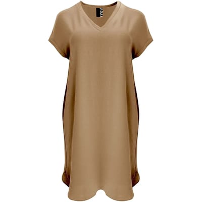 V-hals Crêpe Jurk Dames Mat Fashion