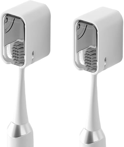 Cosensi - Set van 2 Zelfklevende Tandenborstelhouders met Deksel