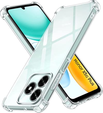 Hoesje geschikt voor Honor X5c Plus backcover Shockproof siliconen Transparant