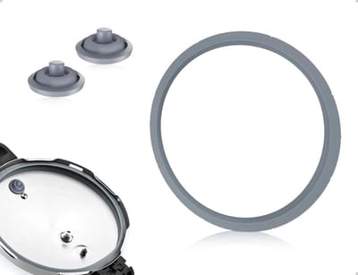 Set van 3 Siliconen Sealing Ringen van 22 cm voor Koken, Geschikt voor Drukpannen en Keukenaccessoires