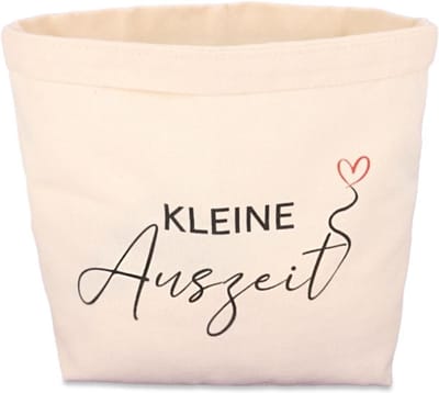 Kleine Leisure Basket van Katoen en Linnen - Gift Basket voor Ontspanning en Wellness