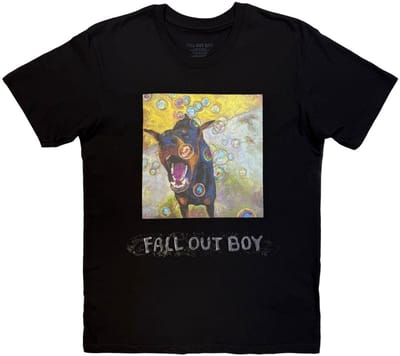 Fall Out Boy - Dog Painting Heren Tshirt - S - Zwart