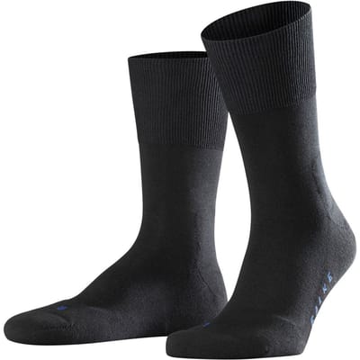 FALKE Run eenkleurig katoen functioneel materiaal sokken unisex zwart - maat 51-52