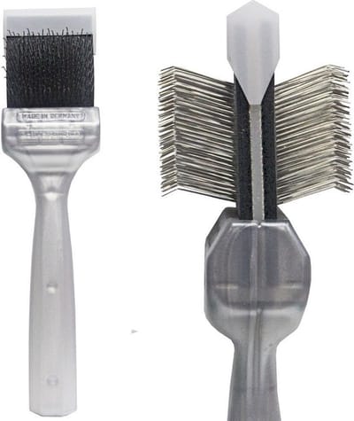 Activet Hondenborstel - Coat Grabber Zilver - Professionele Borstel voor Langharige Honden - Groot
