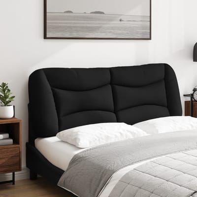 vidaXL - Hoofdbordkussen - "Hvar" - 120 - cm - stof - zwart