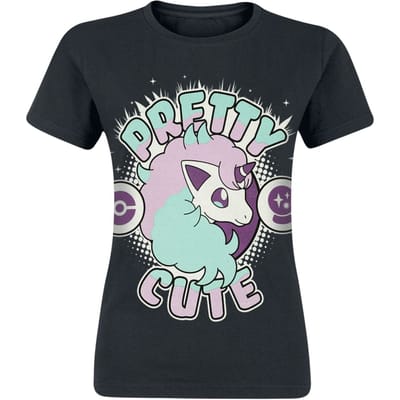 Pokémon - Gaming T-shirt - Galar-Ponita - S tot XL - voor Vrouwen - zwart
