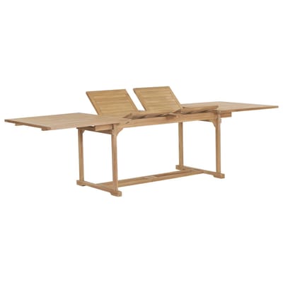 vidaXL - Tuintafel - verlengbaar - 180-280x100x75 - cm - massief - teakhout