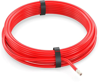 Voertuigkabel - Autokabel bedrading - Elektrische installatie - Gereduceerde wanddikte - 035 mm² 10 meter - Rood